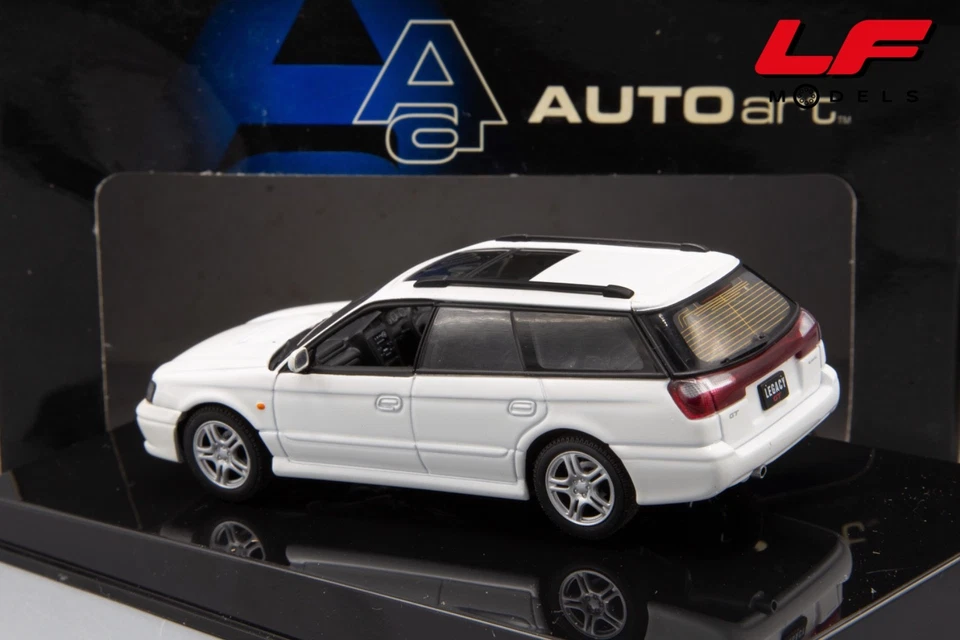 1:43 Subaru Legacy GTB 1999 White - Autoart - Immagine 2 di 3