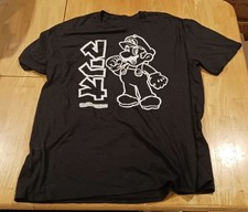 NEW Super Mario Brothers 100 Cotton - Adult T-Shirt Kanji NINTENDO