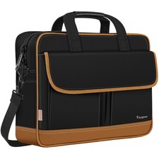 Laptop Briefcase, 15.6 Inch Laptop Bag for Men Women, Water Resistant Crossbo...