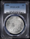 1880-P $1 Morgan Silver Dollar PCGS AU 58