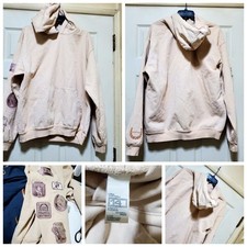 Los Angeles Apparel Hoodie Mens Large 14 Oz Heavy Fleece Made USA Wedding Paches