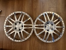 Pair 2x - 20” Forged VIP Modular 3 Piece 40 Hole Wheel Face Plates 5x4.75 Chevy
