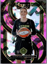 2025 Panini Select WNBA Pink Ice #143 Katie Lou Samuelson Card Seattle Storm