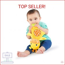Bright Starts Snuggle  Teethe BPA-Free Crinkle Teething Plush Baby Toy - Giraff