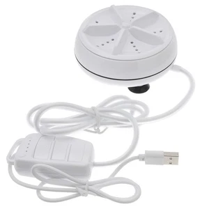 Mini Ultrasonic Washing Machine Portable USB Powered Clothes Washer for Travel