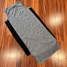 Athleta Merino Wool Sweater Dress Sleeveless Colorblock Long Knit Size Medium