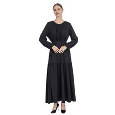 Long Dress Modest Abaya Maxi Robe Muslim Women Evening Party Dubai Gown Kaftan
