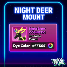 World Zero WZ - NIGHT DEER MOUNT - RAINBOW #FF1337