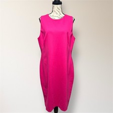 Lauren Ralph Lauren Pink Sheath Midi Dress Sleeveless Spring Wedding Guest