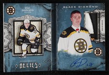 2018-19 Black Diamond Rookie Booklet Relics 11/99 Ryan Donato Patch Auto s3g