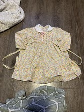Polly Flinders Vintage Girls Floral Smocked Dress 4T Spring Easter GUC