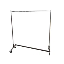 Single Rail Z-Truck Clothing Rack - 63'' W x 24''D x 68''H