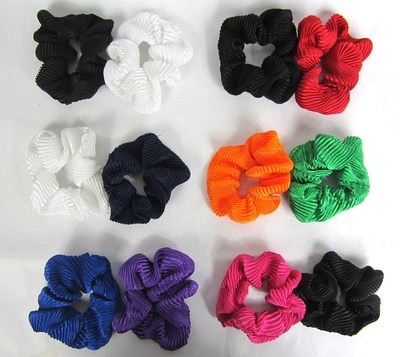 LOT OF 6 --SATIN HAIR SCRUNCHIES HAIR TWISTER--ES270A 2 PACK LOT OF 6 --SATIN HAIR SCRUNCHIES HAIR TWISTER--ES270A 2 PACK