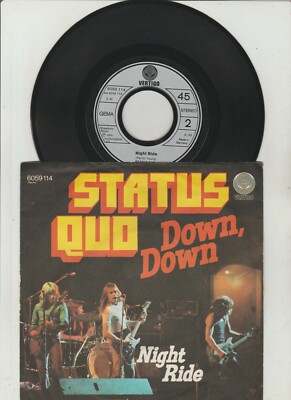 7'' Status Quo: Down, Down / Night Ride - 1974