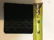 Bra Extender Black 4Hook 4 Row, Lot Of Five. A125jv