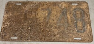 1946 FARMER New Jersey License Plate Tag XA 6748