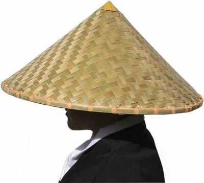 Bamboo Hat Japanese Hat Chinese Hat Made of Bamboo Top Layer Skin Dia ...