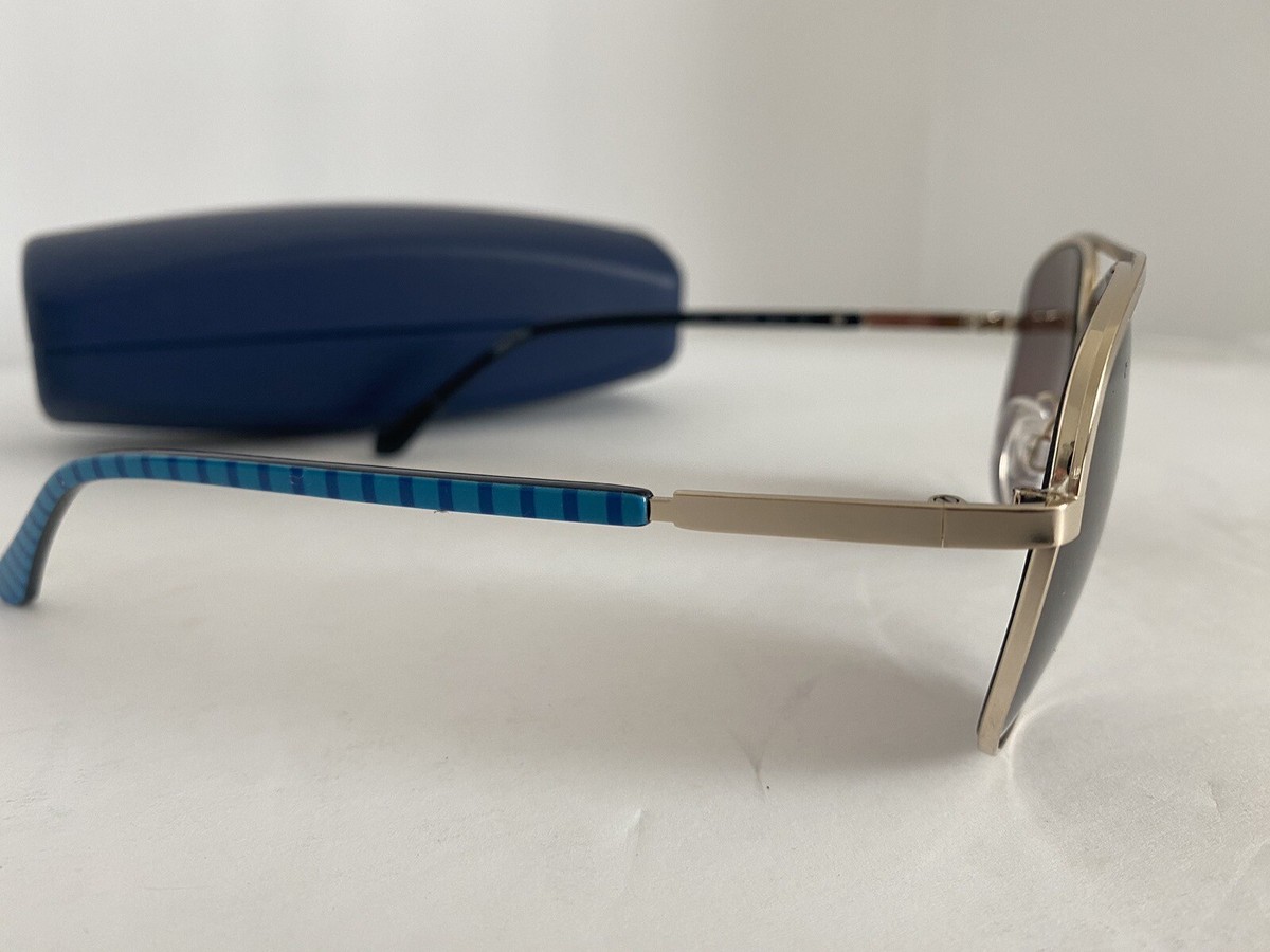 Draper James Gold Frame Aviator Sunglasses with Navy Case NEW Draper James LYNN Rose Gold Aviator Blush Pink Lens  main image 2