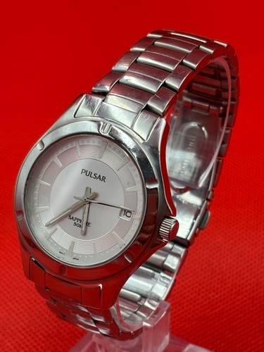 Pulsar VX42 - X354 men`s quartz watch stainless steel sapphire crystal case 41mm - Picture 2 of 10