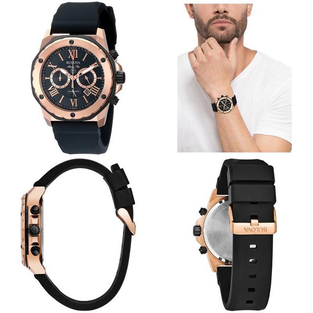 bulova men's 98b104 marine star calendar watch