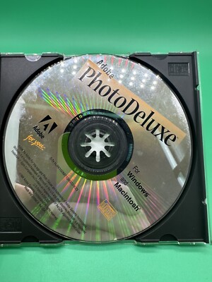 Adobe Photo Deluxe (PC For Windows/Macintosh 1996) Disc Only With S/N