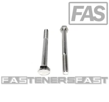 (5) 5/16-18x3 Chrome Stainless Steel Hex Cap Screws Chrome Hex Bolts 18-8