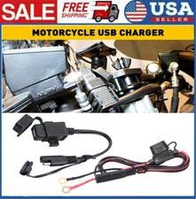 USB Charger Cigarette Lighter Socket Power Adapter Plug for Motorcycle Phone GPS