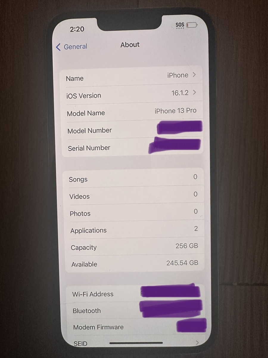 Apple iPhone 13 Pro - 256GB - Sierra Blue (Unlocked) | eBay Apple iPhone 13 Pro - 256GB - Sierra Blue (Unlocked) | eBay
