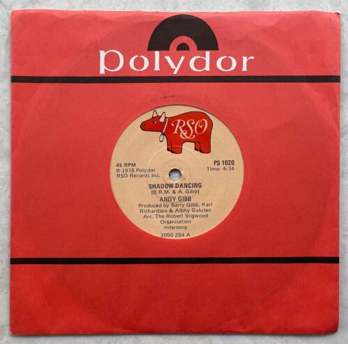ANDY GIBB 'Shadow Dancing / Let It Be Me' 1978 South African 7" vinyl - Afbeelding 1 van 1