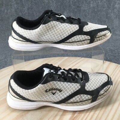 Callaway Shoes Womens 6 Solaire Athletic Golf Sneakers W491-12 White Black Mesh