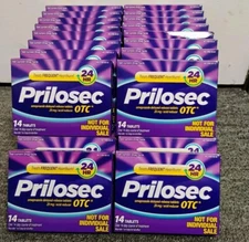 Lot 40 Prilosec OTC Heartburn Relief Acid Reducer 14 Tablets 560 total 11/2026+