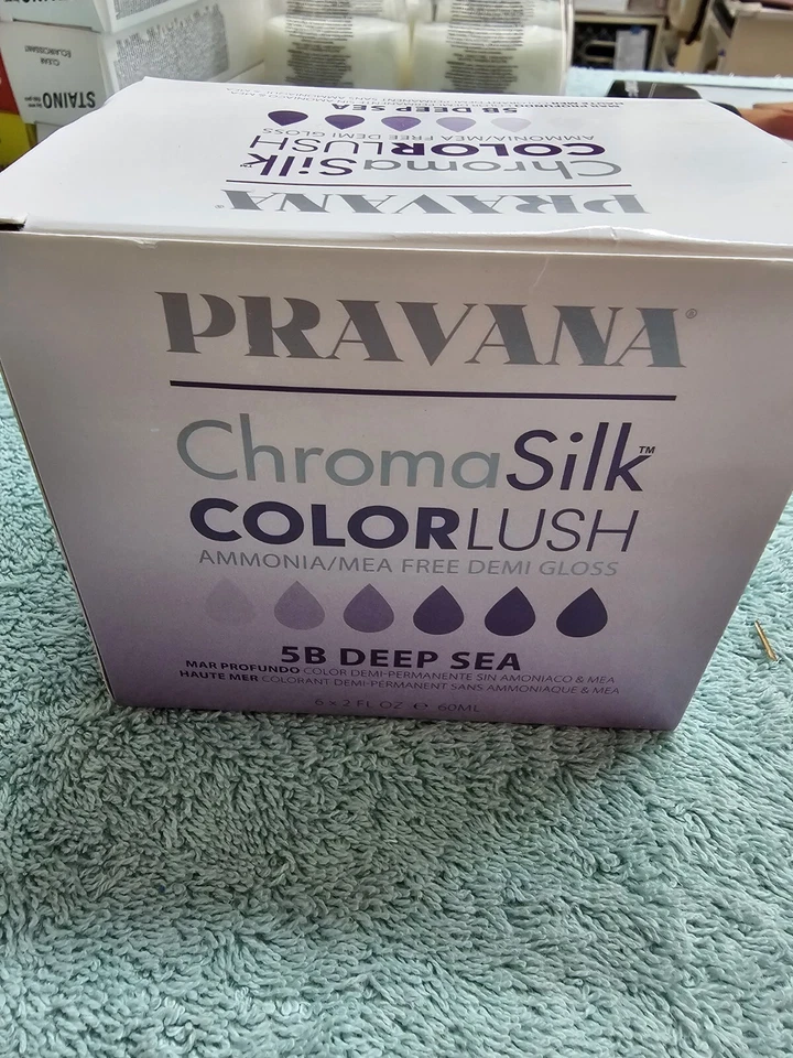 Pravana Chroma Silk Colorlush Demi . Box Of 6. New. 5B Deep Sea - image 3 of 4