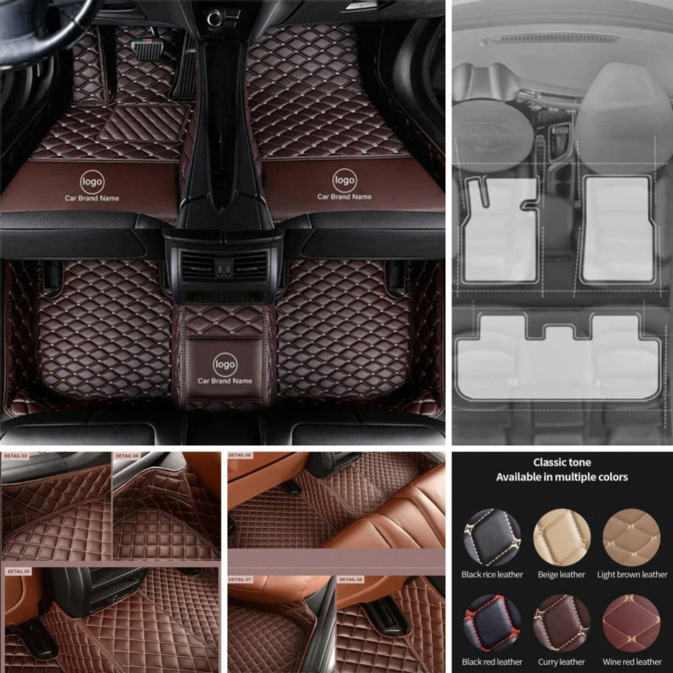 For NISSAN Altima Car Floor Mats Custom All Weather Car Carpets Waterproof Auto Foto 2 de 4