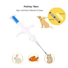 70pcs/lot Applicator with Glass Transponder RFID Microchip Pet Identification