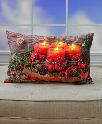 lighted christmas pillows