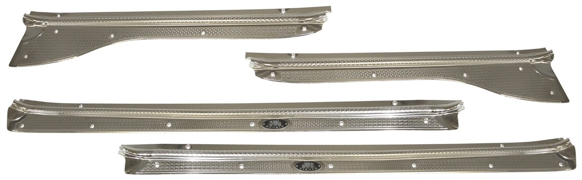1953-1954 Chevrolet 4 Door Sedan Door Sill Plates | 4 Dr Sedan or