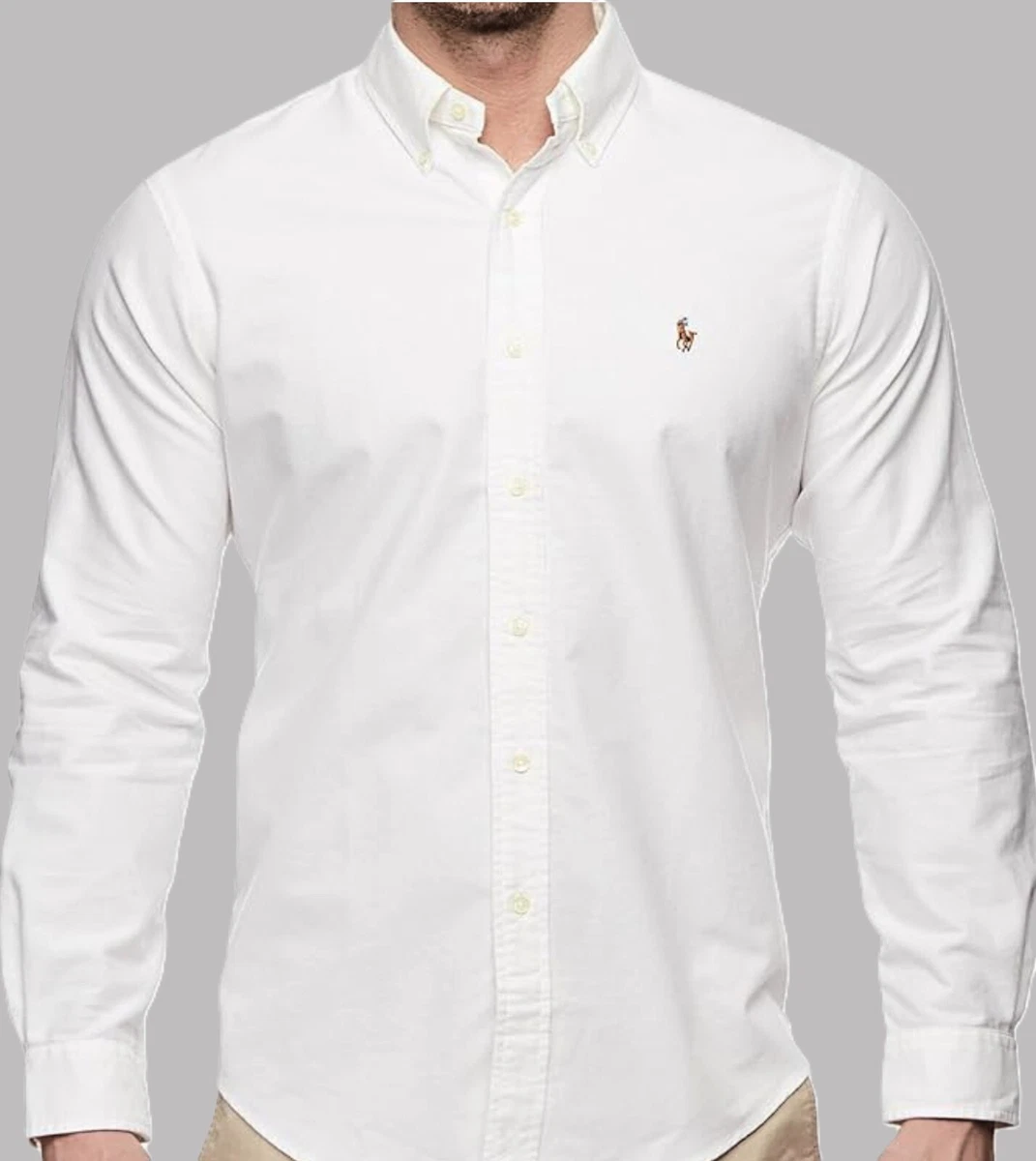 NWT- POLO RALPH LAUREN Mens Classic Oxford Button Down Long Sleeve