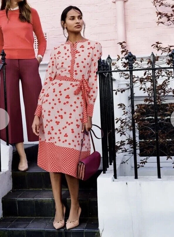 BODEN Eva Dress pink Stylish Classic Size Uk 10R | eBay