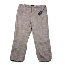 Tommy Hilfiger Pants Womens 10 Brown Radcliffe Cropped Lightweight NWT