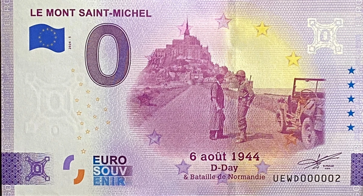 Ticket Le Mont Saint Michel 6 Aug 1944 D-Day 2024 Number 0002