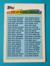 1988 Topps Big Baseball #216 CL Checklist #177-264
