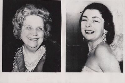 1966 Perle Mesta and Gwen Cafritz Washington Vintage Original