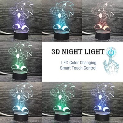 Creative 3d Hedgehog Night Light 16 Colors Changing Usb - Portugal