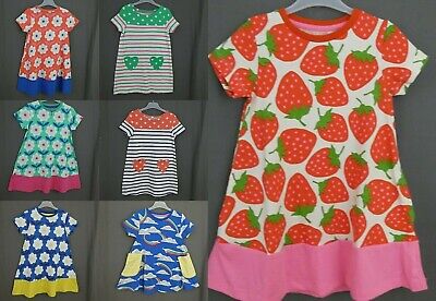 Mini Boden girls cotton jersey hotchpotch print tunic top dress NEW ages 1-12
