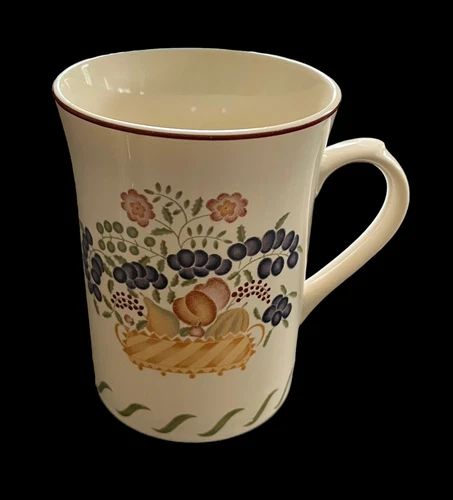 Vintage Otagiri Coffee Tea Mug Cup Floral Design Cream Color Japan