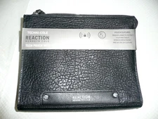 Kenneth Cole Mini iPad Travel Pouch RFID Security Blocking Earbud Reaction BLACK