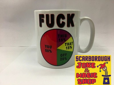 FuUck You/This/That/Off Everything Tasse ~ Rude Swearing Secret Santa ~ Tortenkarte Tasse