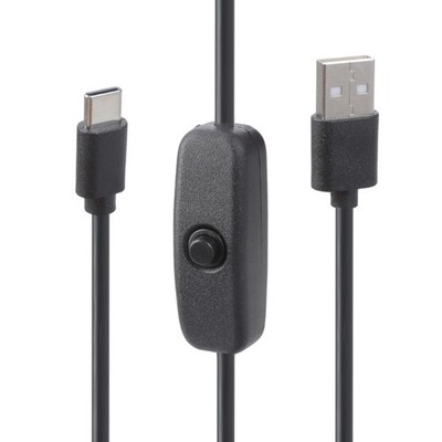 Switches Enabled USB C Charging Cable 3A Current Easy to Use for Raspberry 4B