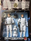 Star Wars Han Solo & Luke Skywalker in Stormtrooper Gear 12 in Figures NIB