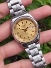 RARE Seiko 5 Golden Sunburst Dial Military 24H Automatic Vintage Watch 7S26 21J